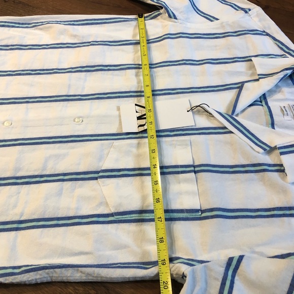 zara men shirt small relaxed fit short sleeve cotton blend new with tags - Picture 4 of 10